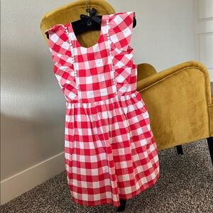 Red and White Checkered Dress